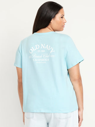 Camiseta gráfica del logotipo de todos los lados.