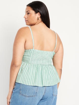 Blusa Peplum con Lazo Delantero