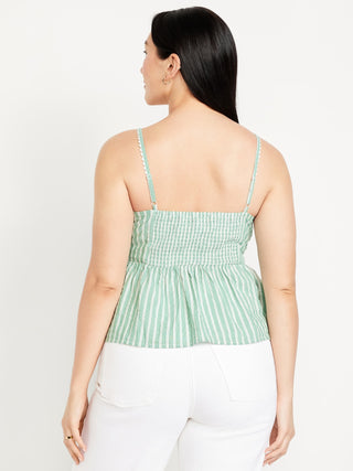 Blusa Peplum con Lazo Delantero