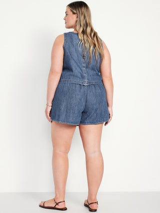 Enagua Denim con Cintura Elástica