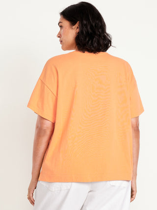 Camiseta Manga Corta con Gráfico de Algodón