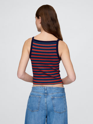 Camiseta Escote Cuadrado de Algodón