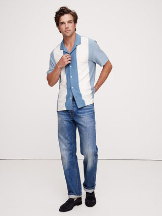 Camisa Manga Corta con Rayas