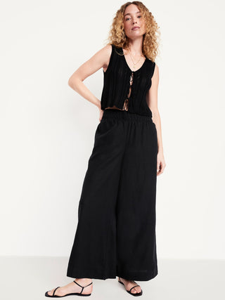 Blusa de Crochet con Detalle Lazos