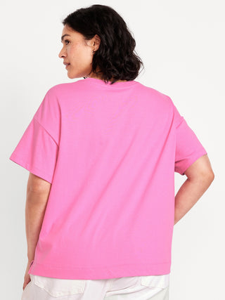 Camiseta Manga Corta con Gráfico de Algodón
