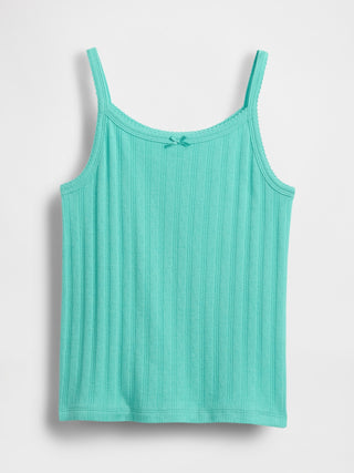 Camisola de canalé Pointelle para niños.