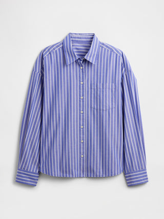 Camisa Manga Larga Oversize de Rayas
