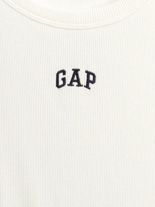 Camiseta sin Mangas con Logo Bordado, Niña