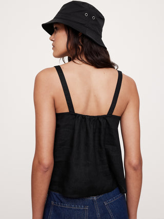 Blusa de Tirantes Escote Corazón con Lazo