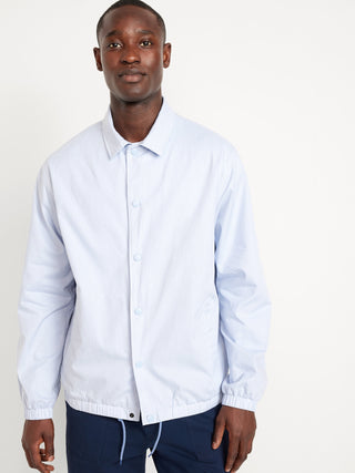 Chaqueta Holgada con Estampado Rayas