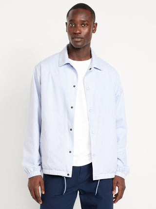 Chaqueta Holgada con Estampado Rayas