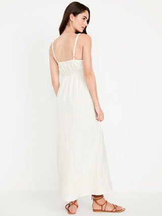 Vestido de Tirantes con Detalle de Crochet
