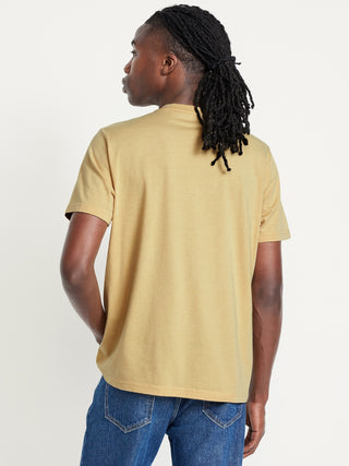 Camiseta Manga Corta Cuello V de Algodón