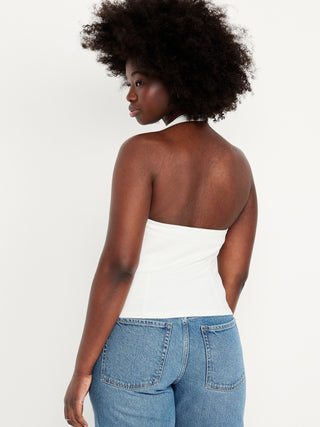 Blusa Halter Cuello Cuadrado
