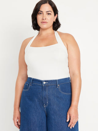 Blusa Halter Cuello Cuadrado