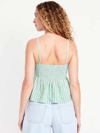Blusa Peplum con Lazo Delantero