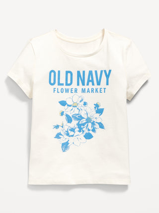 Camiseta Manga Corta con Gráfico, Niña