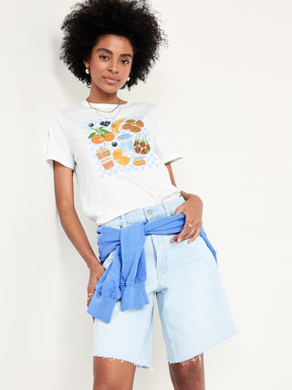 Camiseta gráfica de techo de todos los lados.