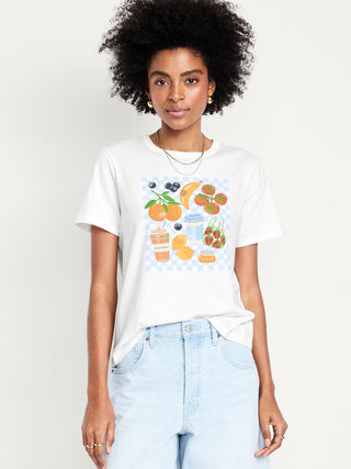 Camiseta gráfica de techo de todos los lados.