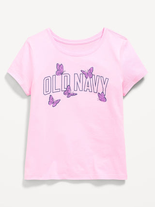 Camiseta Manga Corta con Gráfico, Niña