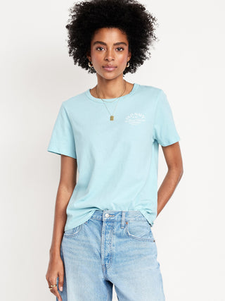 Camiseta gráfica del logotipo de todos los lados.