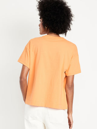 Camiseta Manga Corta con Gráfico de Algodón
