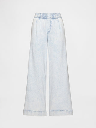 Jeans Holgados Talle Medio con Cintura Elástica