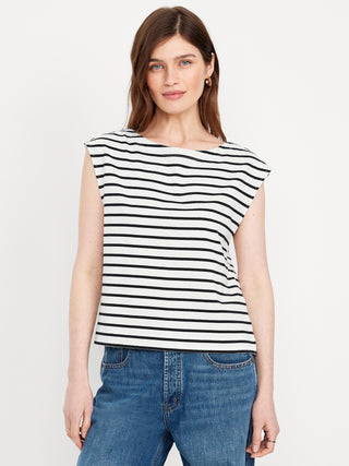 Camiseta Manga Corta con Estampado Rayas