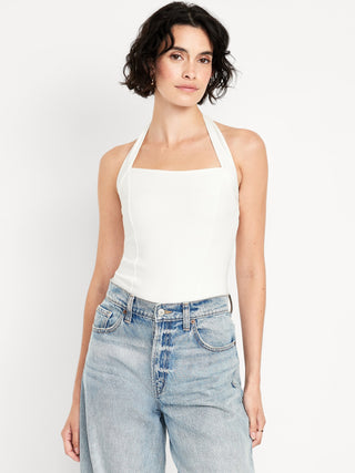 Blusa Halter Cuello Cuadrado
