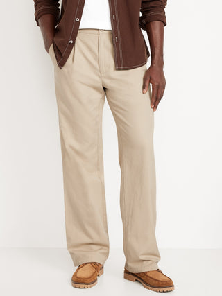 Pantalón Holgado con Detalle Plisado