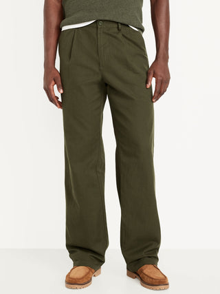 Pantalón Holgado con Detalle Plisado