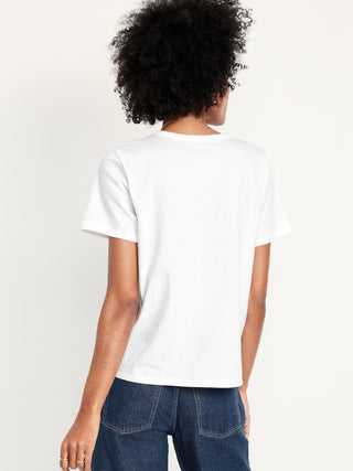 Camiseta gráfica del logotipo de todos los lados.