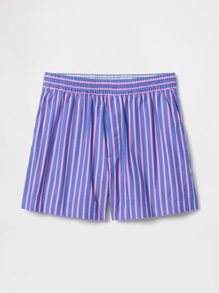 Short con Cintura Elástica Estampado de Rayas