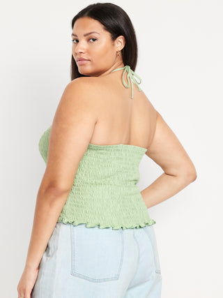 Blusa Cuello Recto con Espalda Abierta