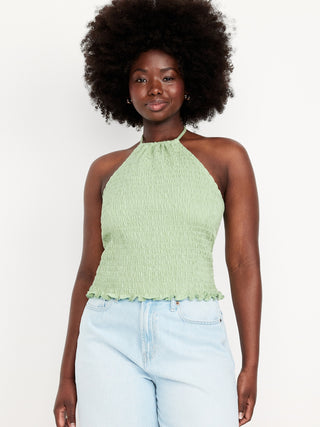 Blusa Cuello Recto con Espalda Abierta