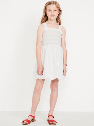 Vestido sin Mangas con Detalle Fruncido, Niña