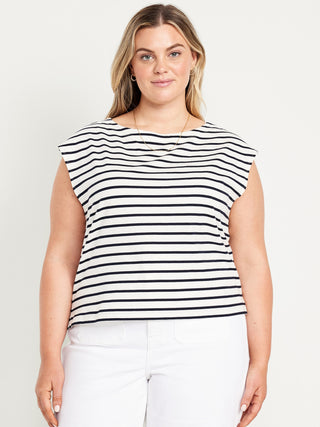 Camiseta Manga Corta con Estampado Rayas