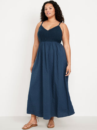 Vestido de Tirantes con Detalle de Crochet