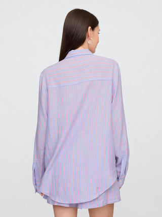 Camisa Easy De Mezcla De Lino.
