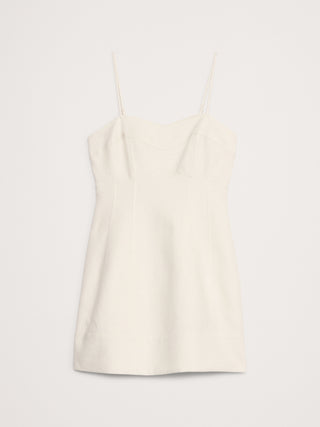 Vestido con Escote Corazón de Lino