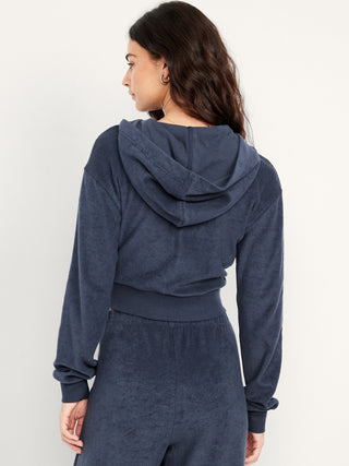 Sudadera con Zipper y Capucha de Algodón