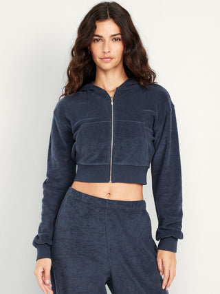 Sudadera con Zipper y Capucha de Algodón