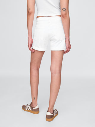 Short Denim Talle Medio con Bolsillos