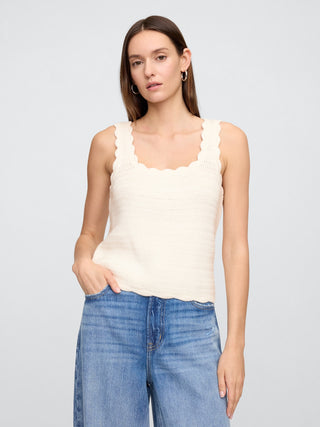 Camiseta sin Mangas de Crochet