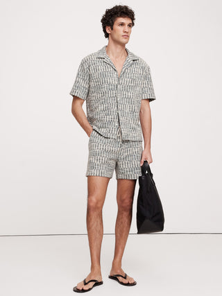 Short con Cintura Elástica Estampado