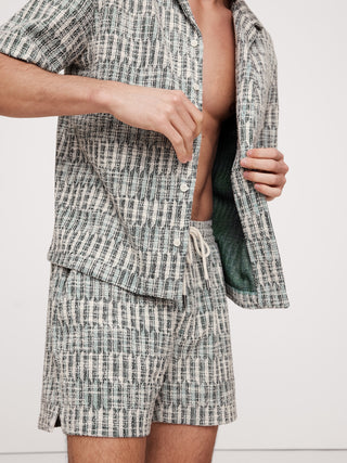 Short con Cintura Elástica Estampado