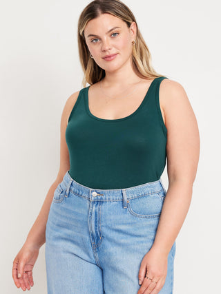 Camiseta con Tirantes Anchos de Algodón.