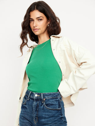 Camiseta Ajustada Cuello Redondo
