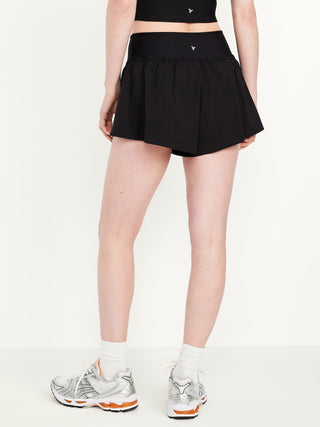 Short Deportivo Talle Alto con Cintura Elástica