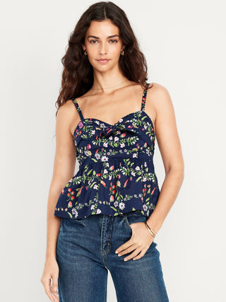 Blusa Peplum con Escote Corazón